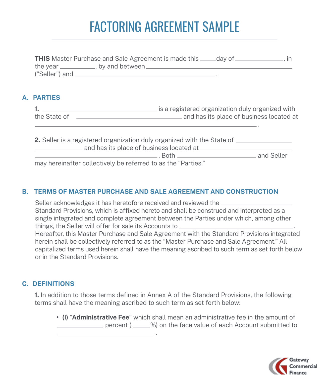 Factoring Agreements Explained: Structure, Risks & Examples